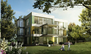 MINERGIE-P Mehrfamilienhaus R.-R., Menziken, 2008 (Visualisierung: maars, Zürich)