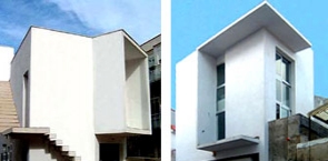<b>a sinistra:</b> Casa Bambace, Cannitello di Villa San Giovanni (RC), 2001<b> a destra:</b> Casa Cotroneo, Progetto di una residenza, Villa San Giovanni (RC), 2002