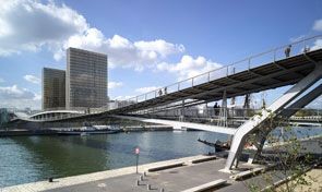 Simone de Beauvoir Footbridge, Paris 2006; Arch.: Dietmar Feichtinger